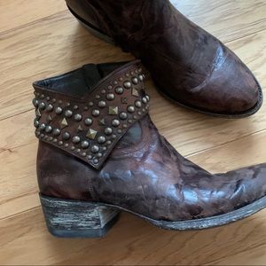 Old Gringo MiniBelinda brown studded ankle boots